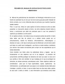 RESUMEN DEL MANUAL DE ASOCIACION DE PSICOLOGOS AMERICANOS