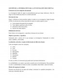 Estructura de la investigación documental