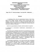 Corrientes Pedagógicas Contemporáneas: La pedagogía critica