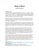 Ruta crítica Critical Path Method