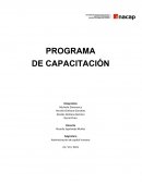 PROGRAMA DE CAPACITACIÓN