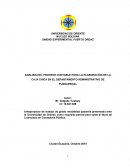 ANÁLISIS DEL PROCESO CONTABLE PARA LA ELABORACIÓN DE LA CAJA CHICA EN EL DEPARTAMENTO ADMINISTRATIVO DE FUNDAPROAL