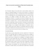 El giro en la teoría del conocimiento de Platón desde Parménides hasta Sofista.