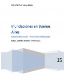 Informe sobre las inundaciones que afectaron la provincia de Buenos Aires en el mes de agosto de 2015