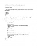 Participación Política en México (Preguntas