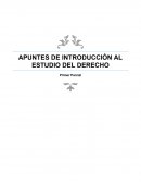 Apuntes Introducción al estudio del Derecho