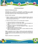 Actividad sobre Conservación de alimentos