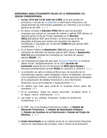 Cuestionario de preguntas de Contabilidad. Página 1