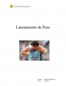 Pruebas de atletismo: Lanzamiento de bala o peso