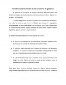 Importancia de la division de las funciones de gobierno