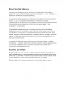 Experiencias básicas
