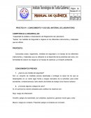 PRÁCTICA # 1. CONOCIMIENTO Y USO DEL MATERIAL DE LABORATORIO