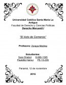 Trabajo “El Acto de Comercio”