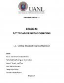 Actividad: Metacognición