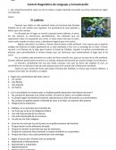 Control de lectura lenguaje y Comunicación