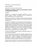 DESARROLLO SOSTENIBLE, ASPECTOS DE PENSAMIENTO HUMANO Y ORDENAMIENTO TERRITORIAL
