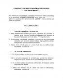 CONTRATO DE PRESTACIÓN DE SERVICIOS PROFESIONALES