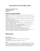 Encontrar al nuevo Steve Jobs