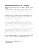 Ensayo de El renacimento ligado con Cervantes