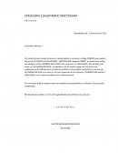 Modelo de Carta: CERVECERIA CUAUHTEMOC MOCTEZUMA