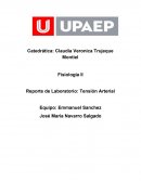 Reporte de Laboratorio: Tensión Arterial