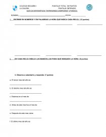 GUÍA DE MATEMÁTICAS “ENTRENANDO CAMPEONES” 2º BÁSICO.. Página 1