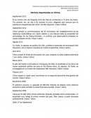 Hechos importantes en China.