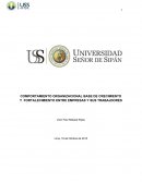 COMPORTAMIENTO ORGANIZACIONAL BASE DE CRECIMIENTO Y FORTALECIMIENTO ENTRE EMPRESAS Y SUS TRABAJDORES