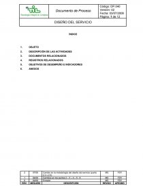 Procedimiento de diseño y desarrollo. Página 1