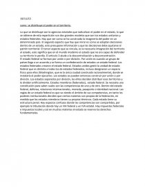 Clase consti como se distribuye el poder en el territorio.. Página 1