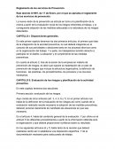 Reglamento de los servicios de Prevención