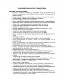Informe de Funciones del Análisis Financiero
