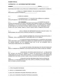 EXAMEN PARCIAL. DERECHO AGRARIO. Página 1
