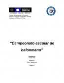 Iniciación a deportes individuales: Handball.