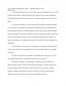DERECHO PROCESAL PENAL – PRIMER PARCIAL 2015