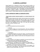 Què és la justícia? - Resum del fragment de la justícia de Plató