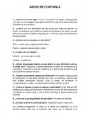 Cuestionario de Abuso de confianza