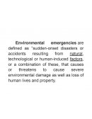 Las emergencias ambientales