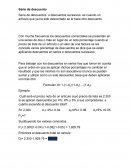 Serie de descuentos o descuentos sucesivos