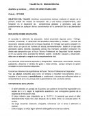 REFLEXIÓN SOBRE EDUCACIÓN