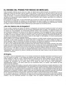 EL ENIGMA DEL PREMIO POR RIESGO DE MERCADO.