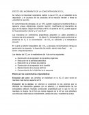 EFECTO DEL INCREMENTO DE LA CONCENTRACIÓN DE CO2