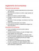 Modelo de reglamentos de empresa