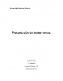 Presentacion de instrumentos