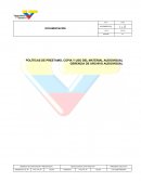 POLÍTICAS DE PRESTAMO, COPIA Y USO DEL MATERIAL AUDIOVISUAL GERENCIA DE ARCHIVO AUDIOVISUAL