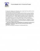 Generalidades de la Teoría del Estado