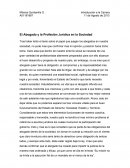 El Abogado y la Profesión Jurídica en la Sociedad