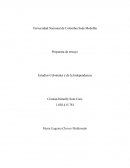 Propuesta de ensayo Estudios Coloniales y de la Independencia