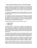 Modelos gerenciales para la toma de decisiones