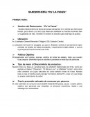 SANDWICHERÍA “PA’ LA PANZA”